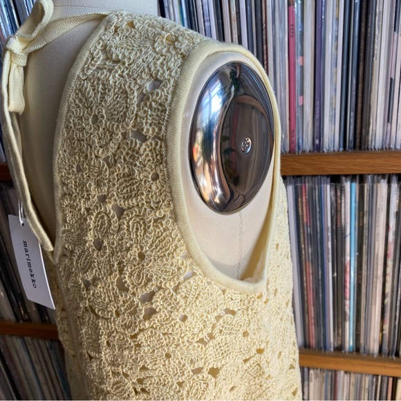 NWT MARIMEKKO Cream/Light-Yellow Shift Dress - size XS - Picture 4 of 8